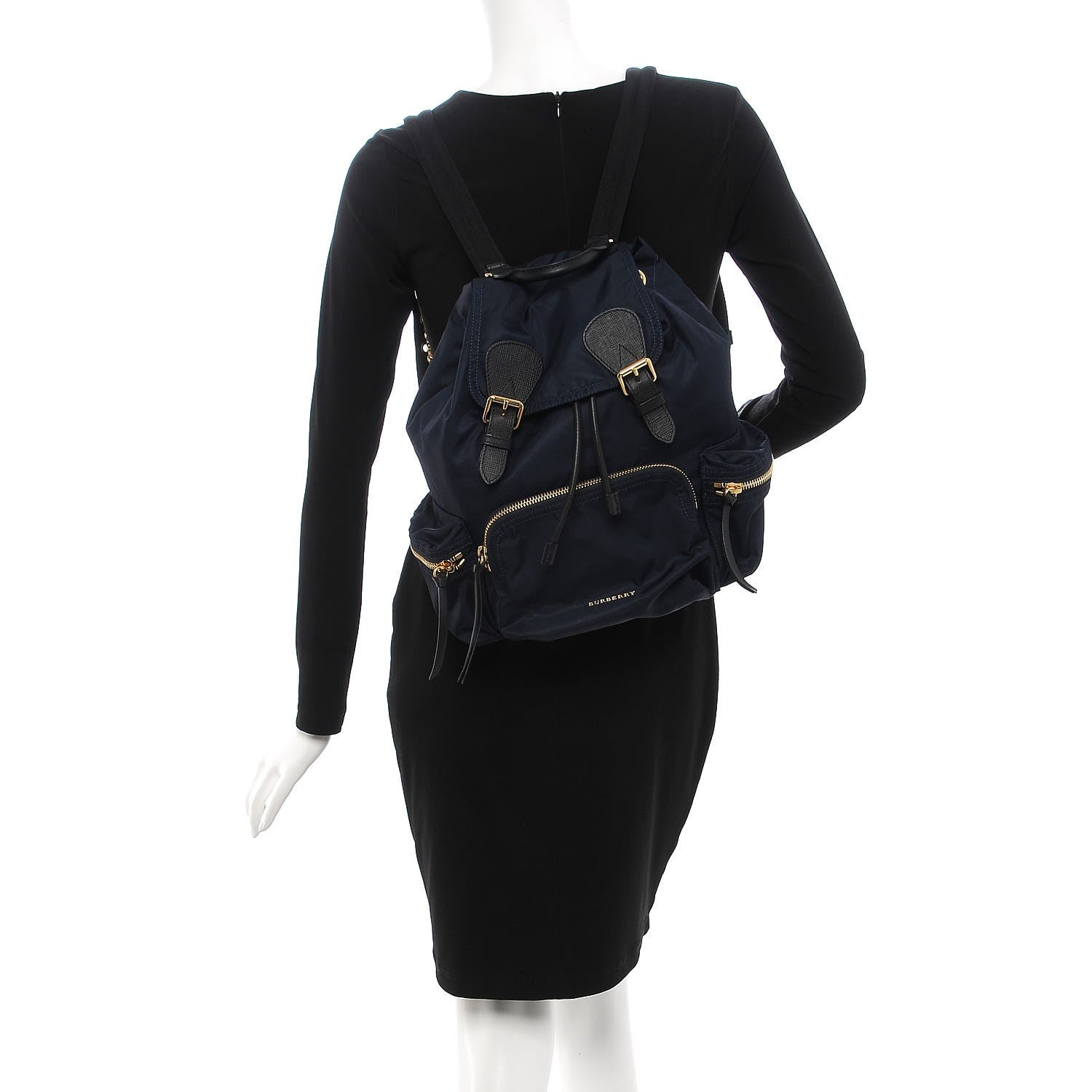 Burberry Nylon Medium Rucksack Backpack Ink Blue 2 of 8