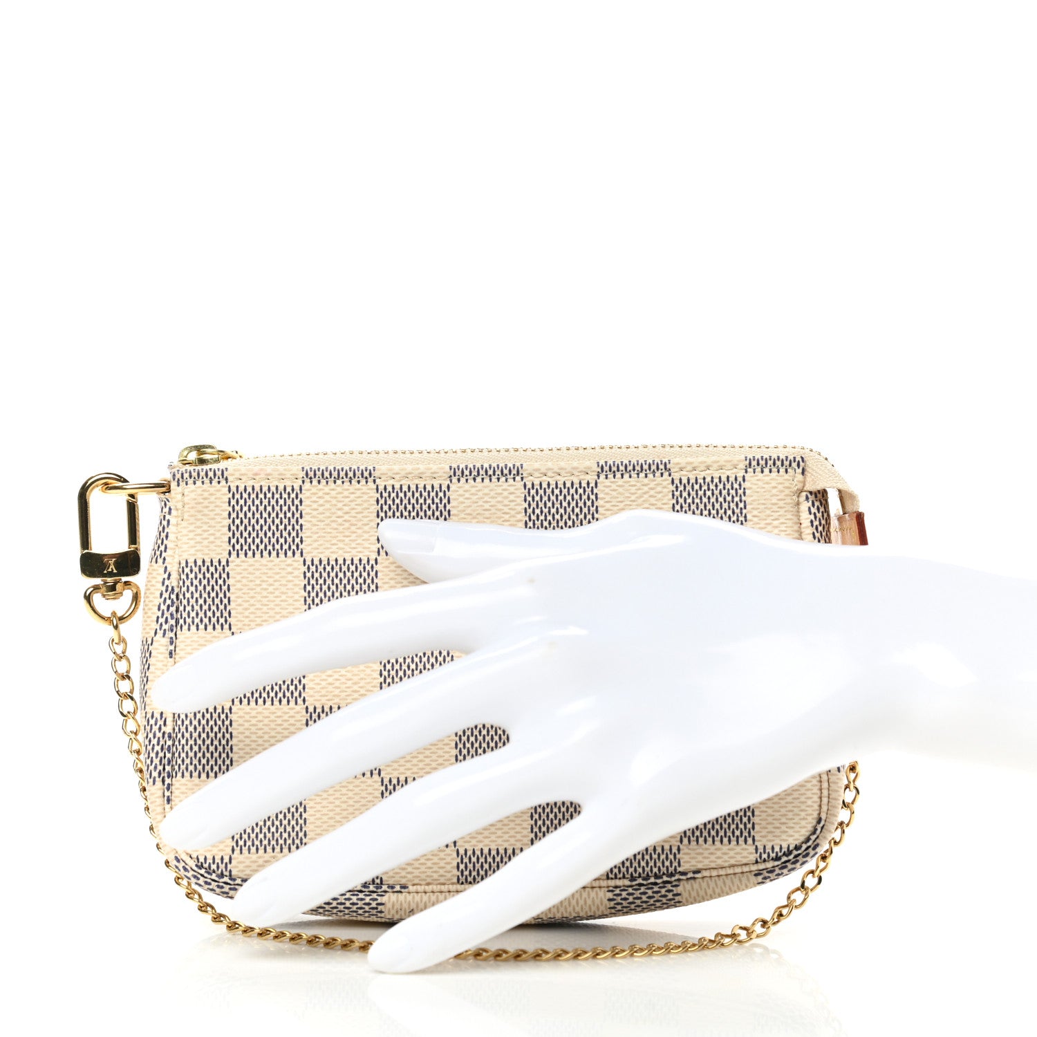 Louis Vuitton Damier Azur Mini Pochette Accessories 3 of 9