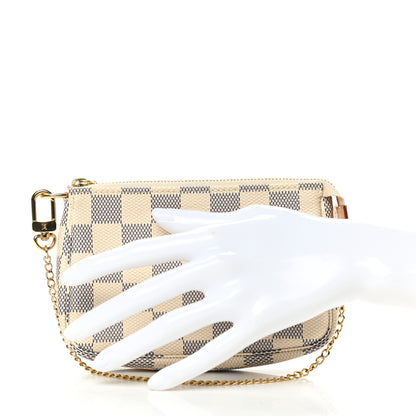 Louis Vuitton Damier Azur Mini Pochette Accessories 3 of 9