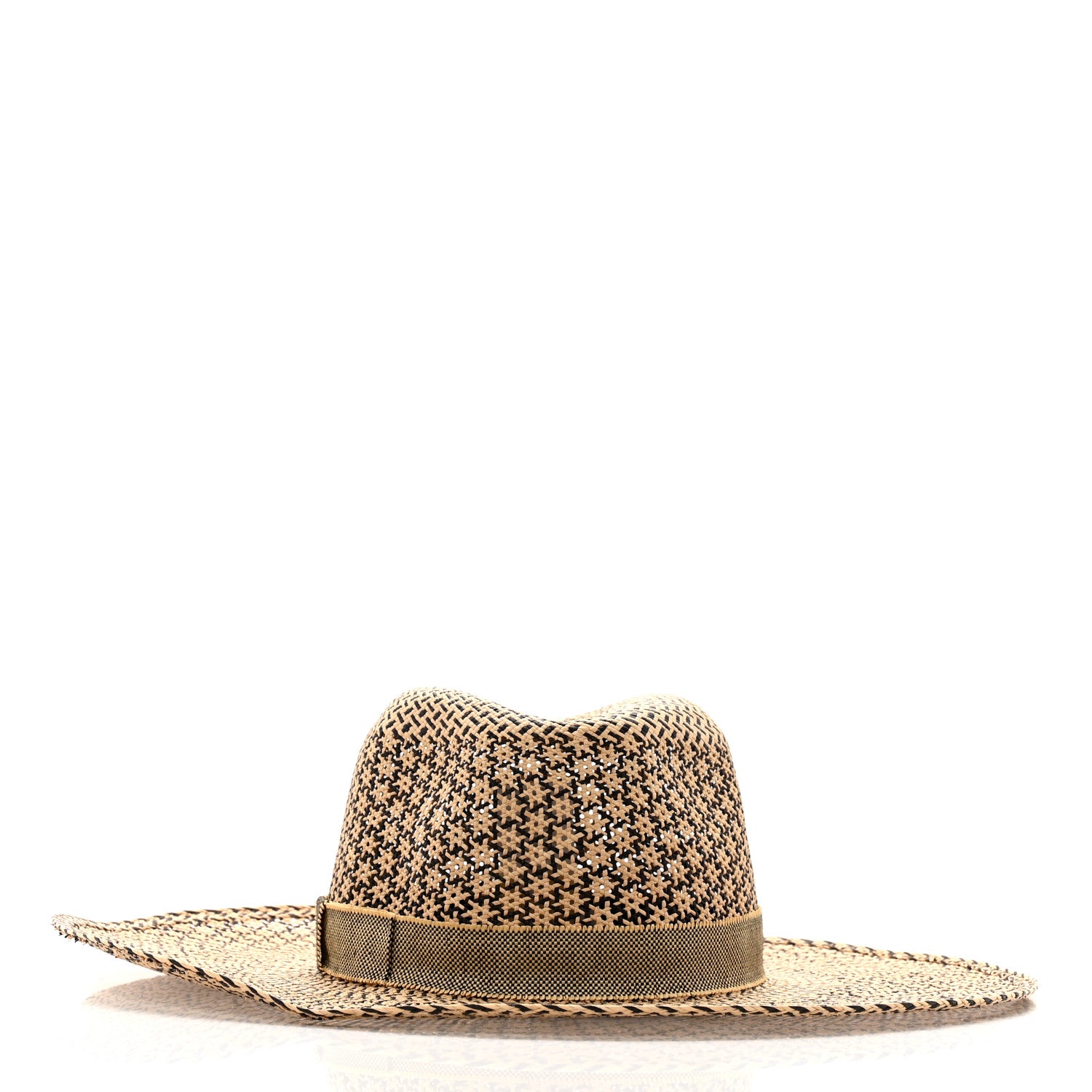 Hermes Chapeau Femme Etna Panama Hat 59 Naturel Black 2 of 9