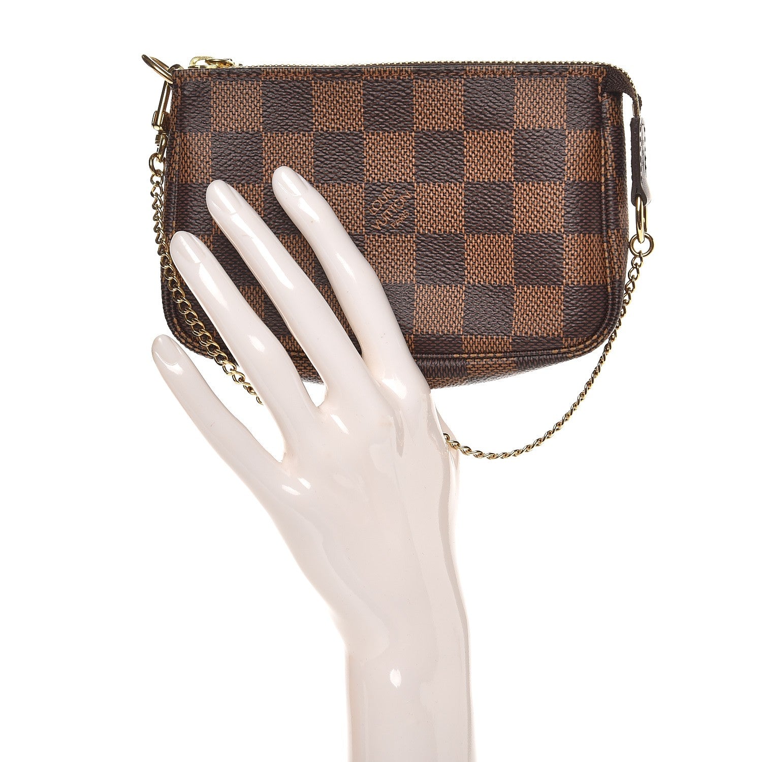 Louis Vuitton Damier Ebene Mini Pochette Accessories 2 of 8