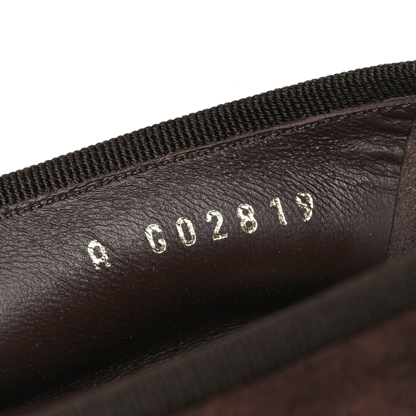 Suede Calfskin Cap Toe CC Ballerina Flats 37.5 Dark Brown Burgundy