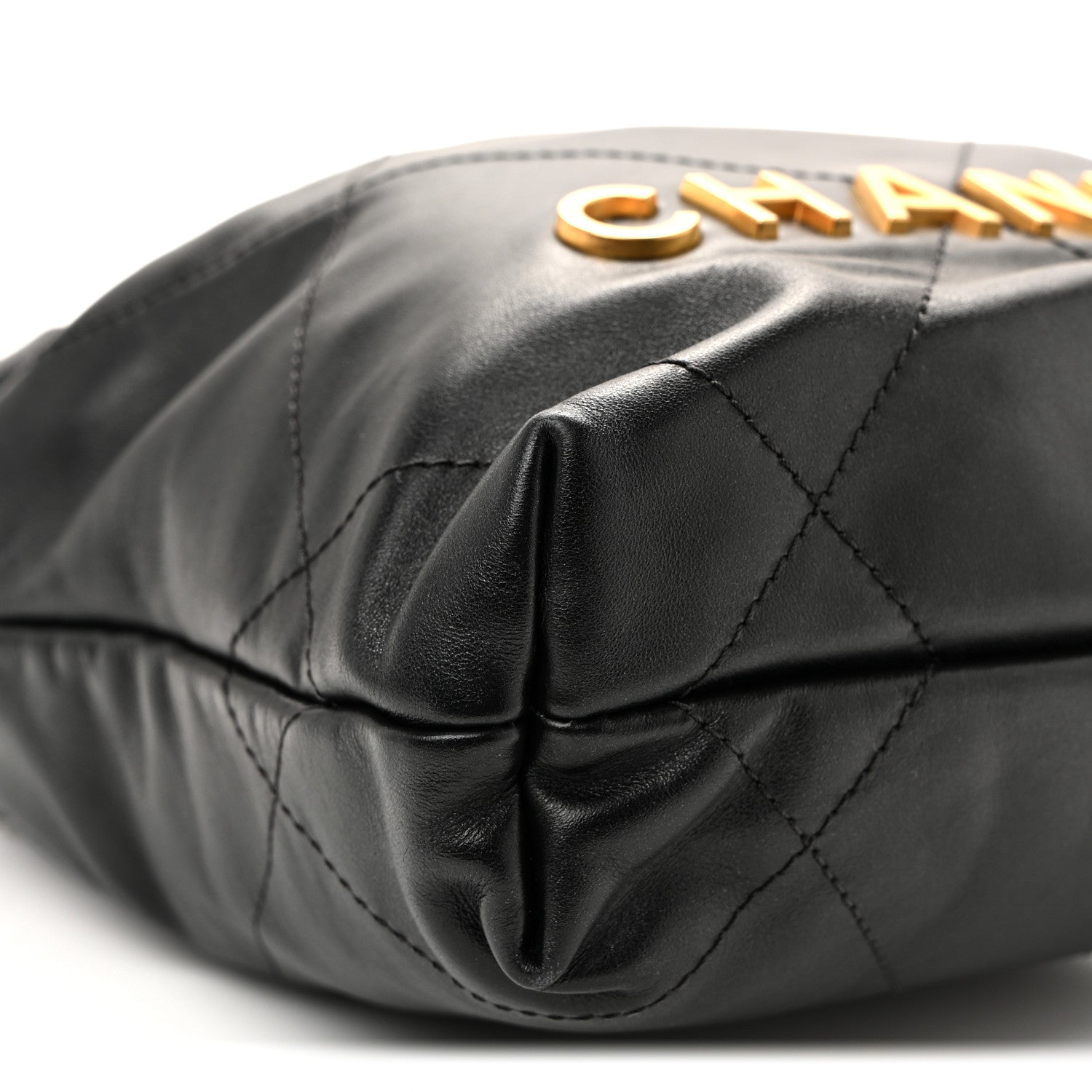 Chanel Shiny Calfskin Quilted Mini Chanel 22 Black 9 of 10