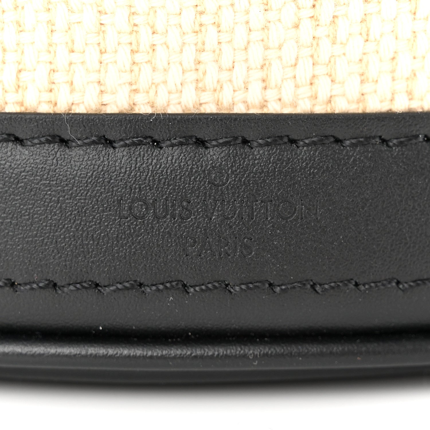 Louis Vuitton Cotton Calfskin Monogram Nano Bucket Bag Black 7 of 12