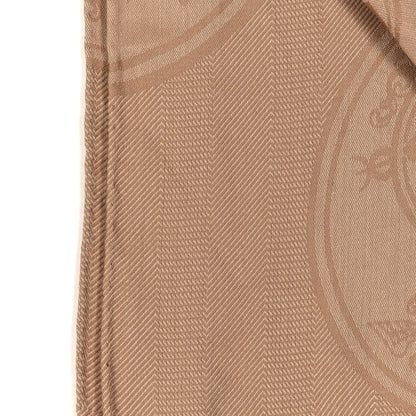 Hermes Cashmere Silk New Libris Confettis D'Ex Stole Kraft 3 of 4