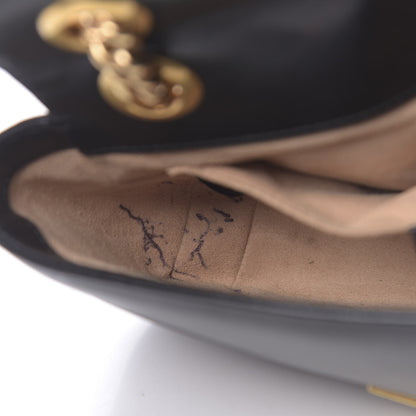 Gucci Calfskin Matelasse Mini GG Marmont Shoulder Bag Black 8 of 14