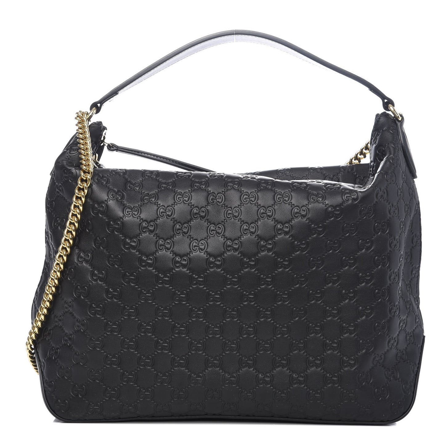 Guccissima Signature Large Linea A Hobo Black