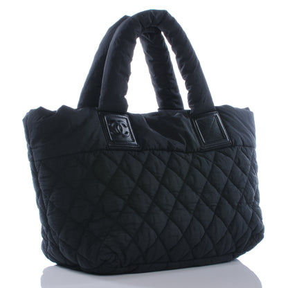 Chanel Nylon Coco Cocoon Zip Tote Black 3 of 7