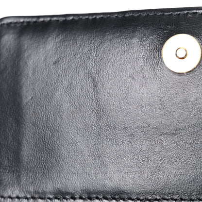 Chanel Lambskin Enamel Quilted Pending CC Clutch With Chain Black 11 of 11