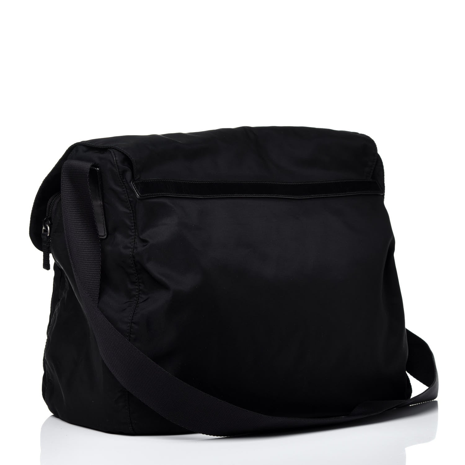Prada Nylon Vela Messenger Bag Black 3 of 9