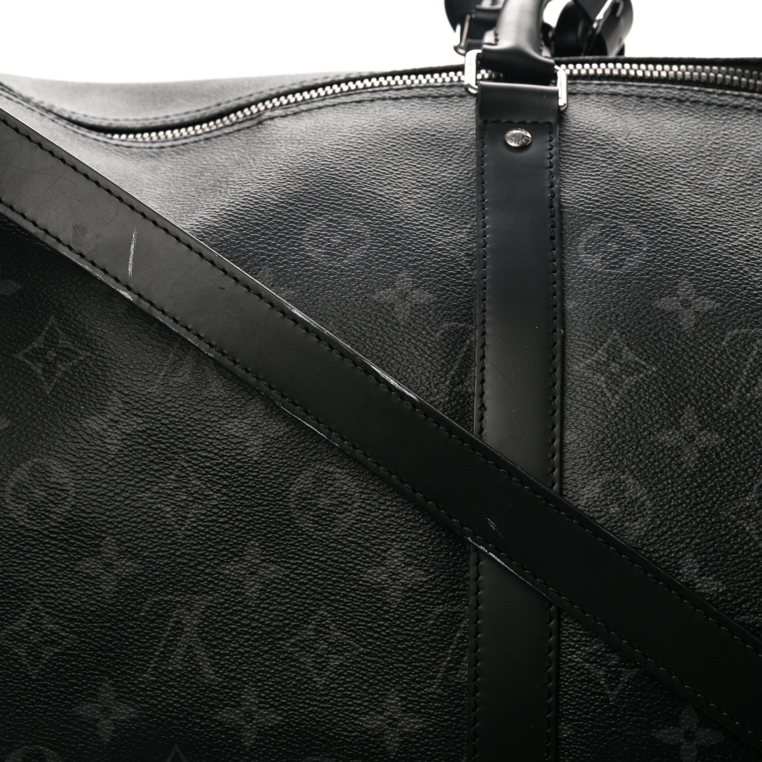 Louis Vuitton Monogram Eclipse Keepall Bandouliere 55 11 of 11