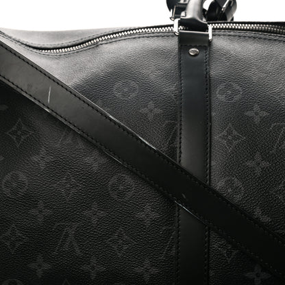 Louis Vuitton Monogram Eclipse Keepall Bandouliere 55 11 of 11