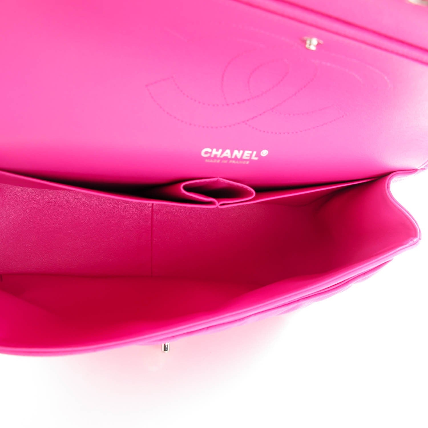 Chanel Iridescent Caviar Quilted Jumbo Double Flap Pink 7 of 7