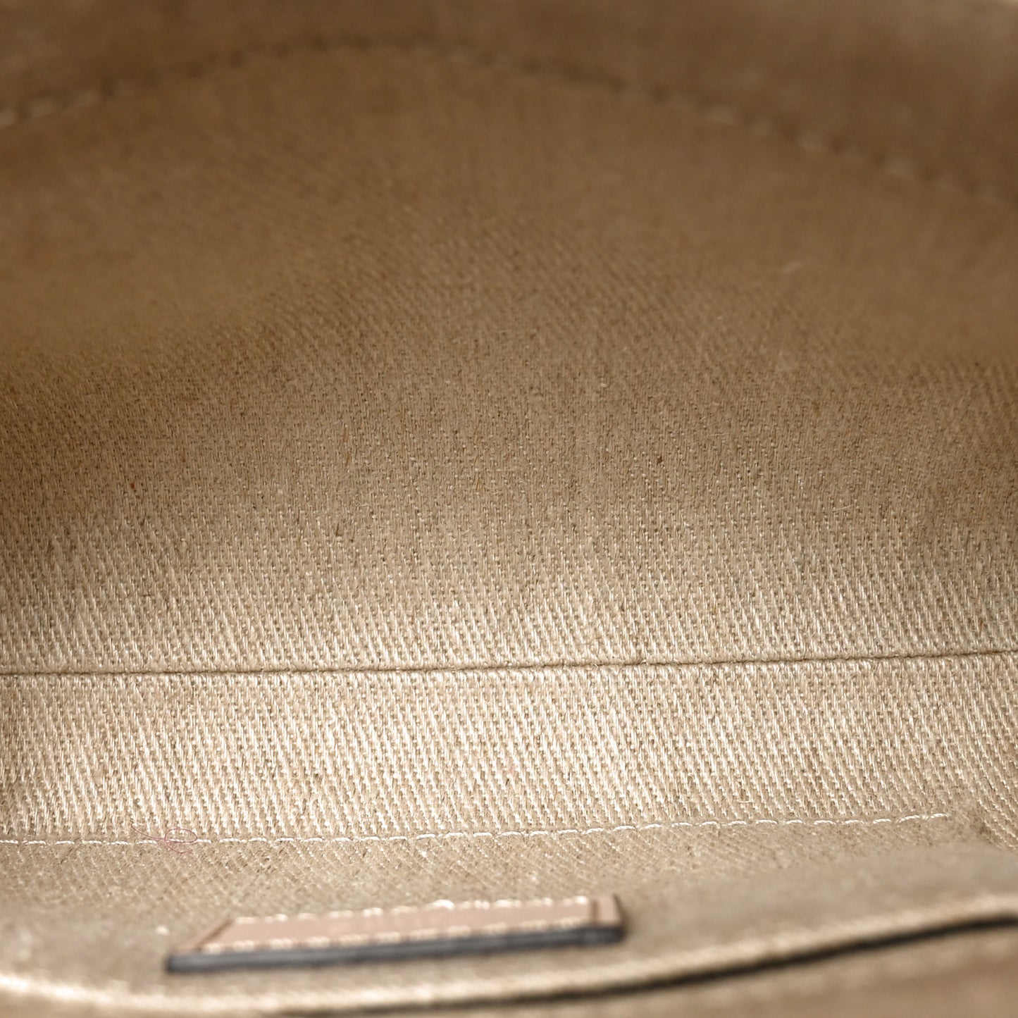 Linen Calfskin Mini Woody Ribbon Tote Cement Pink