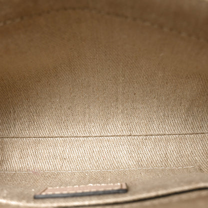 Chloe Linen Calfskin Mini Woody Ribbon Tote Cement Pink 5 of 9