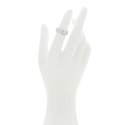Cartier 18K White Gold Diamond 6mm Tank Francaise Ring 46 3.75 2 of 6