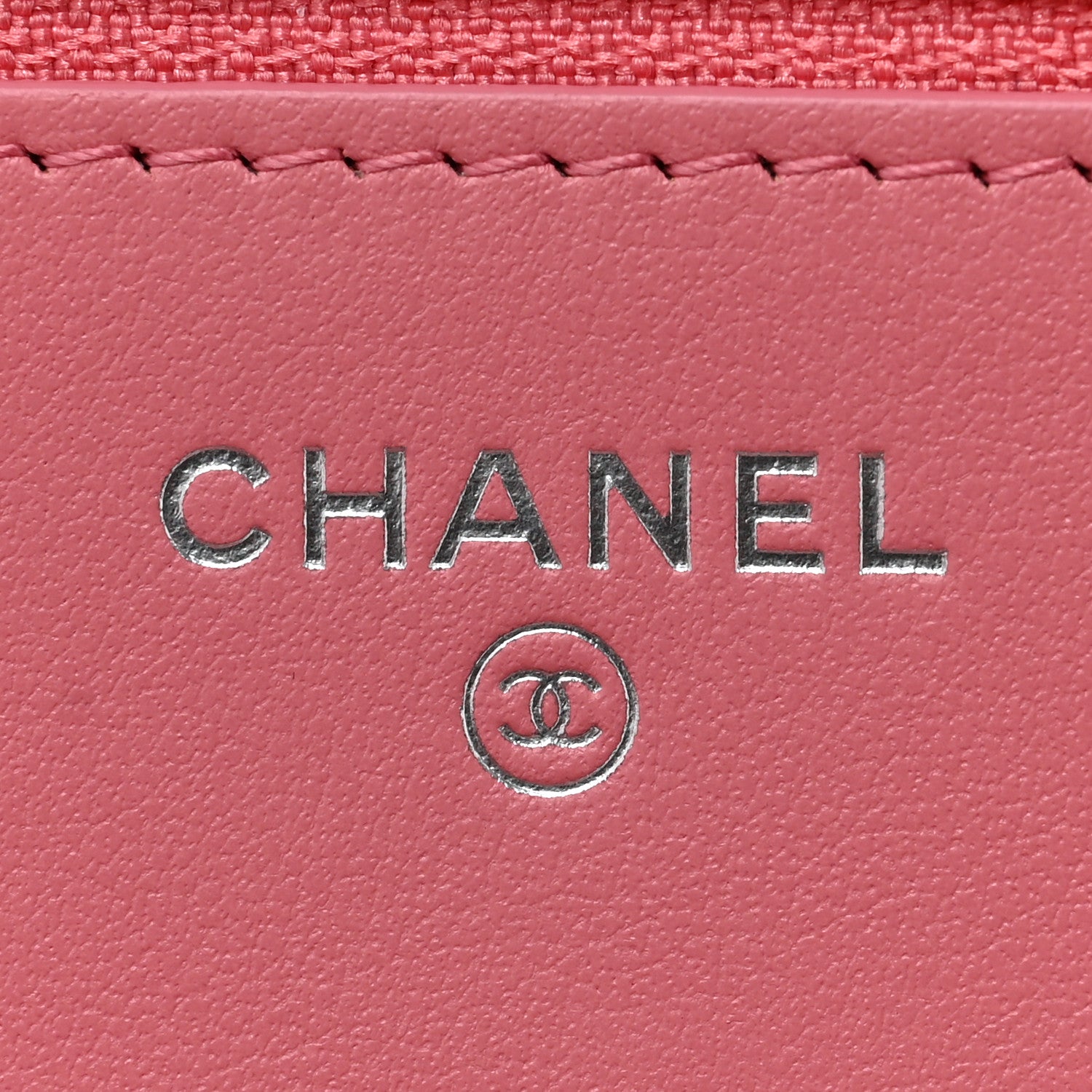 Chanel Caviar Chevron Quilted Boy Wallet On Chain WOC Pink 5 of 10
