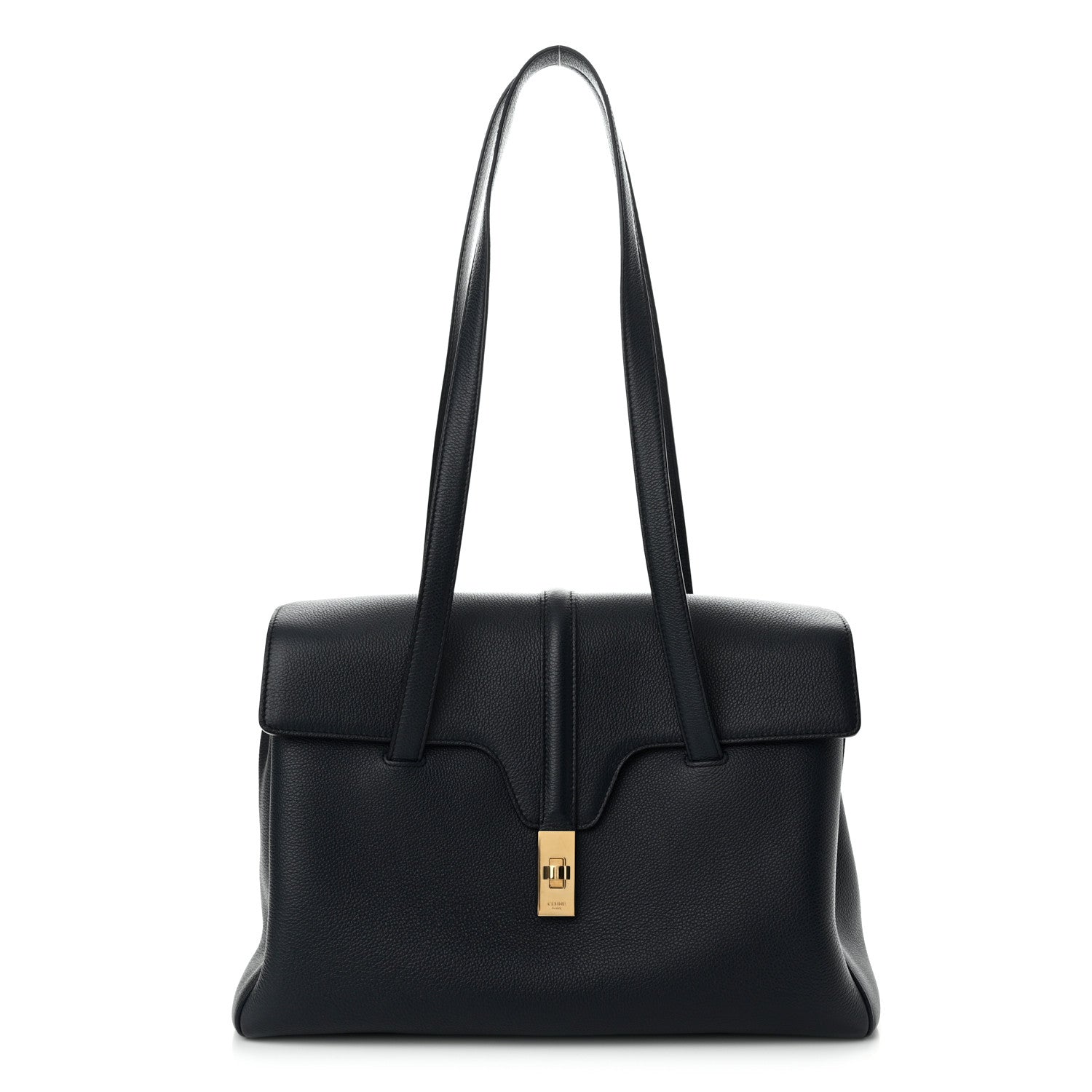 Celine Supple Grained Calfskin Medium Soft 16 Bag Navy Blue 1 of 13