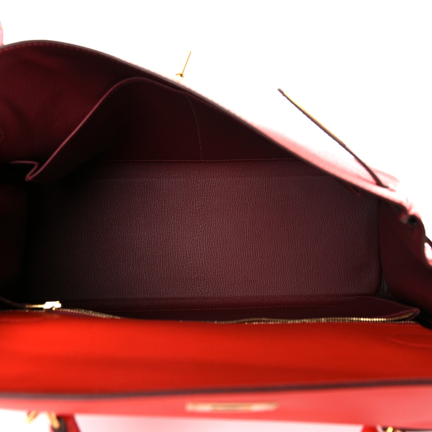 Evercolor Verso Kelly Retourne 32 Capucine Rouge H