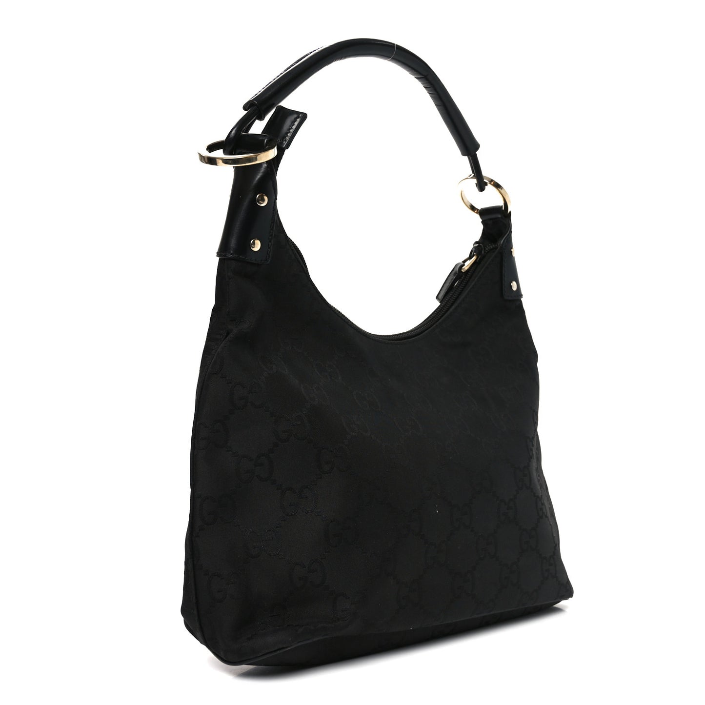 Nylon Monogram Small Hobo Black