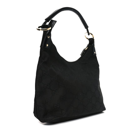 Gucci Nylon Monogram Small Hobo Black 3 of 10