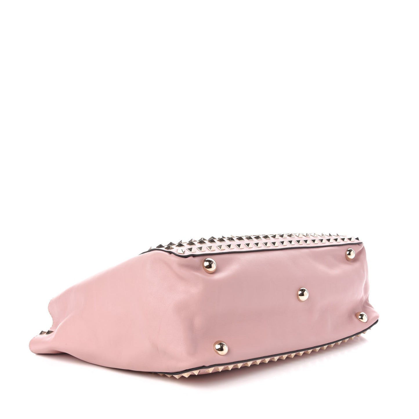 Vitello Medium Rockstud All Over Tote Pink