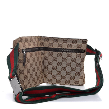 Gucci Monogram Web Belt Bag Dark Brown 3 of 9