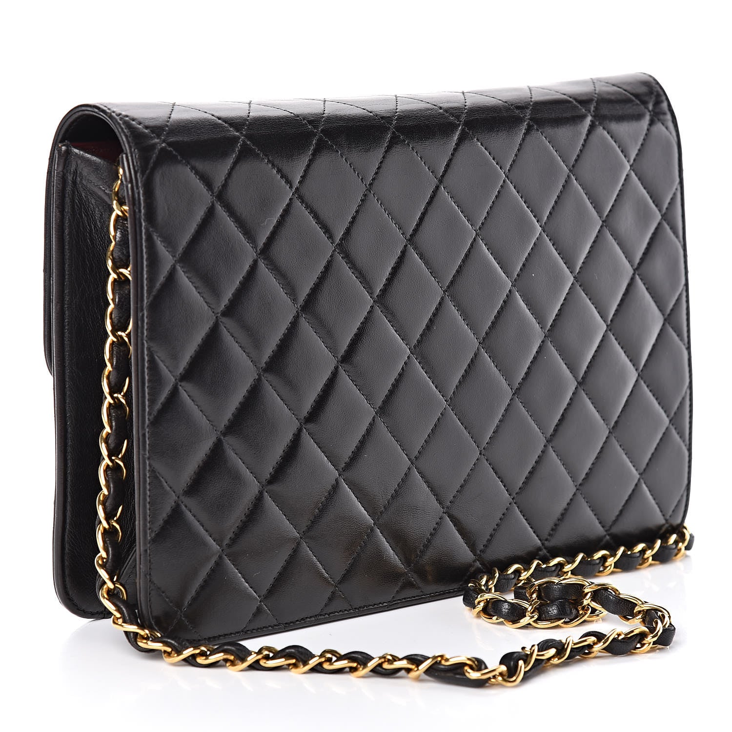 Chanel Lambskin Quilted Medium Single Flap Black 3 of 13