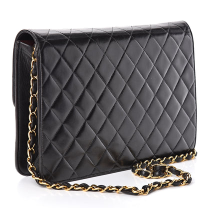 Chanel Lambskin Quilted Medium Single Flap Black 3 of 13