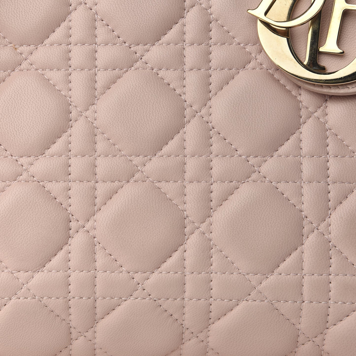 Lambskin Cannage Medium Lady Dior Light Pink