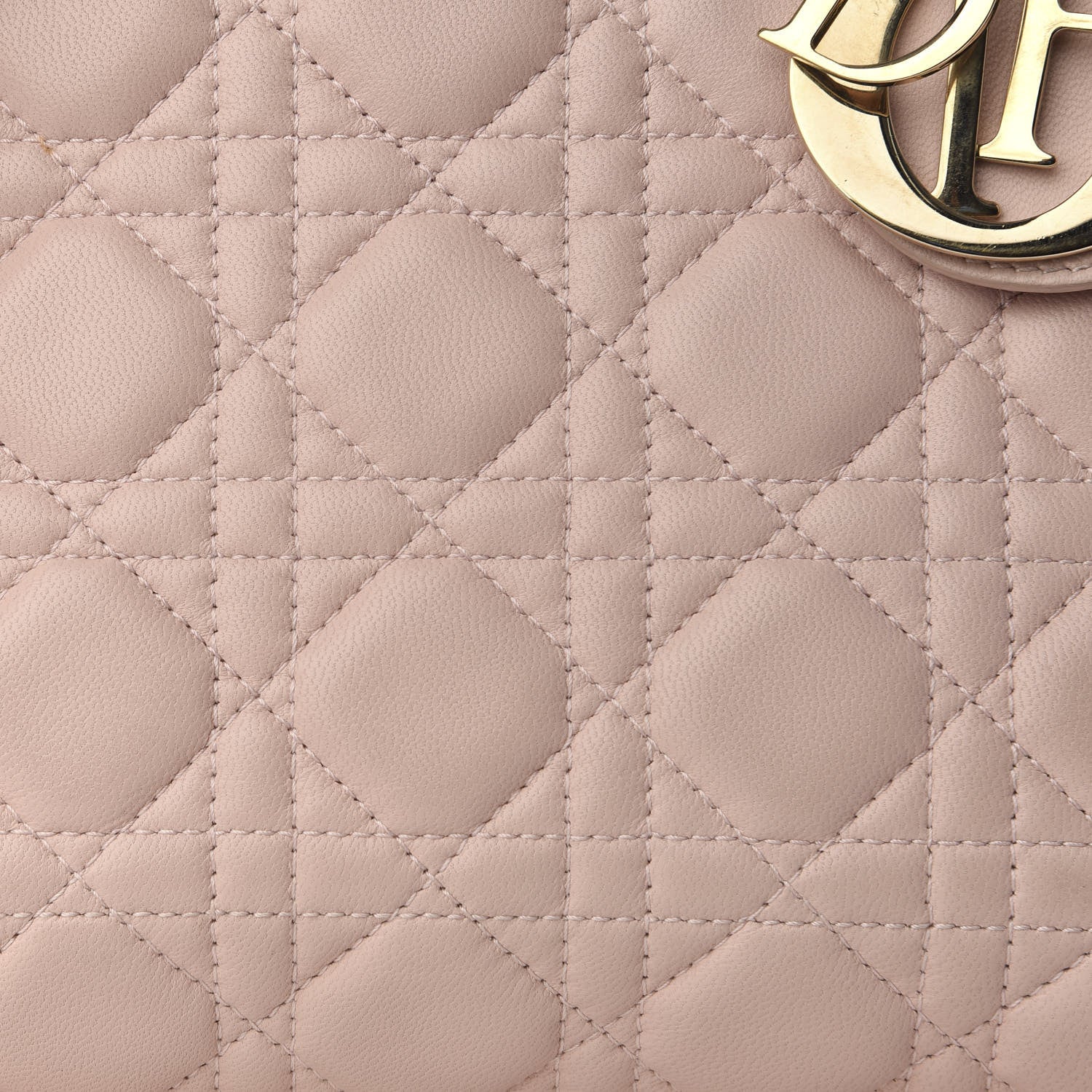 Christian Dior Lambskin Cannage Medium Lady Dior Light Pink 8 of 8
