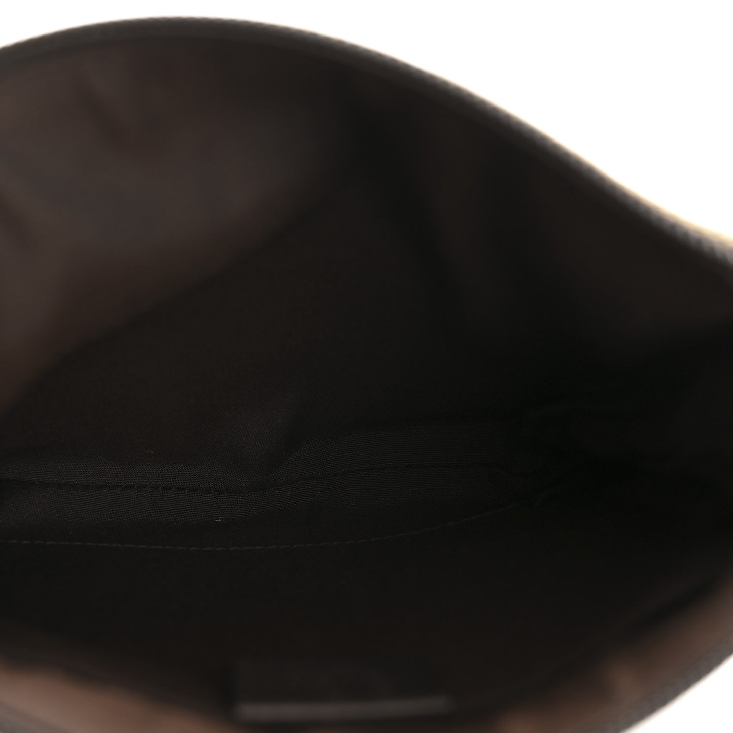 Monogram Calfskin Small Flat Messenger Bag Dark Brown