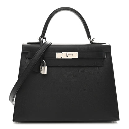 Hermes Epsom Kelly Sellier 28 Black 1 of 11