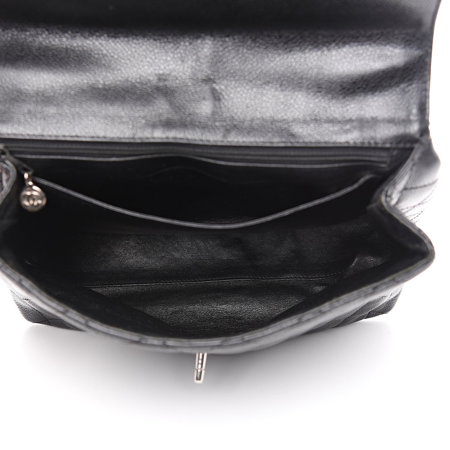 Caviar Quilted Jumbo Kelly Flap Black