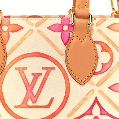 Louis Vuitton Monogram Tiles By The Pool OnTheGo East West Coral 8 of 11