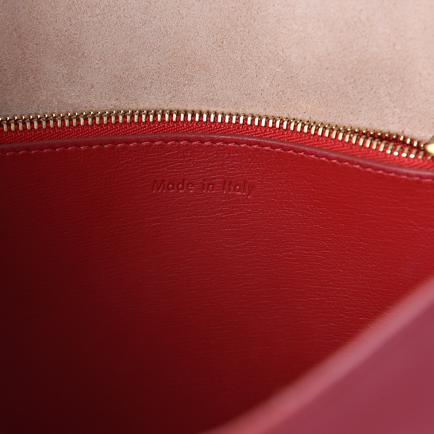 Celine Calfskin Blade Flap Bright Red 6 of 9