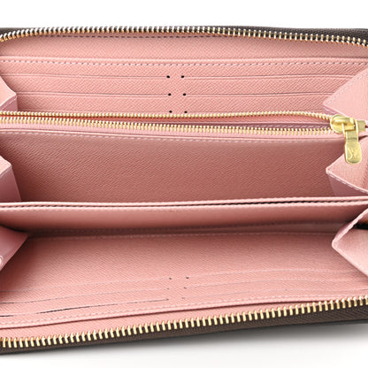 Louis Vuitton Damier Ebene Zippy Wallet Rose Ballerine 5 of 7