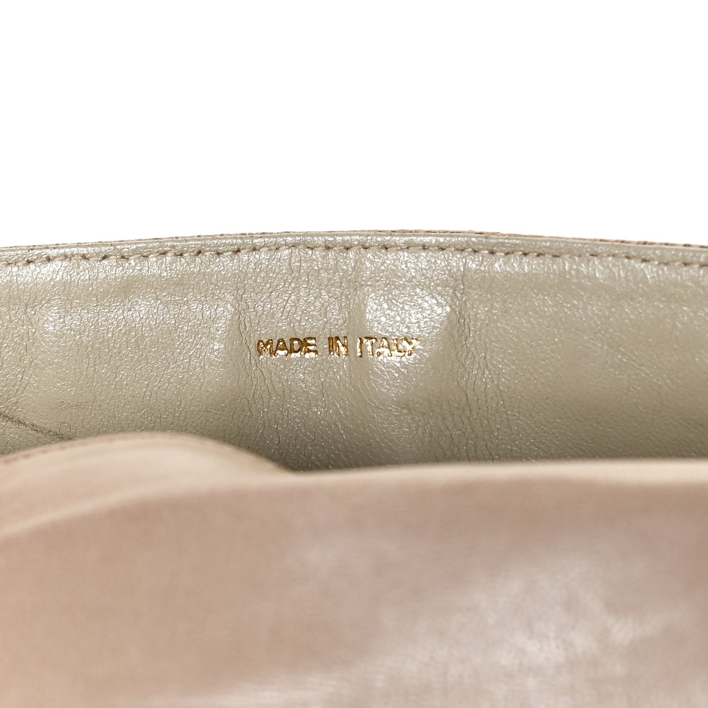 Snakeskin Flap Brown