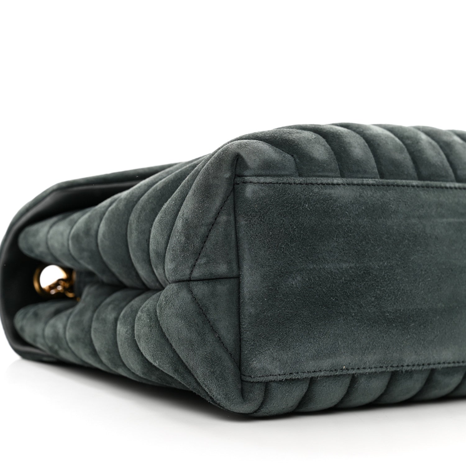 Saint Laurent Suede Y Quilted Monogram Medium Loulou Chain Satchel 10 of 11