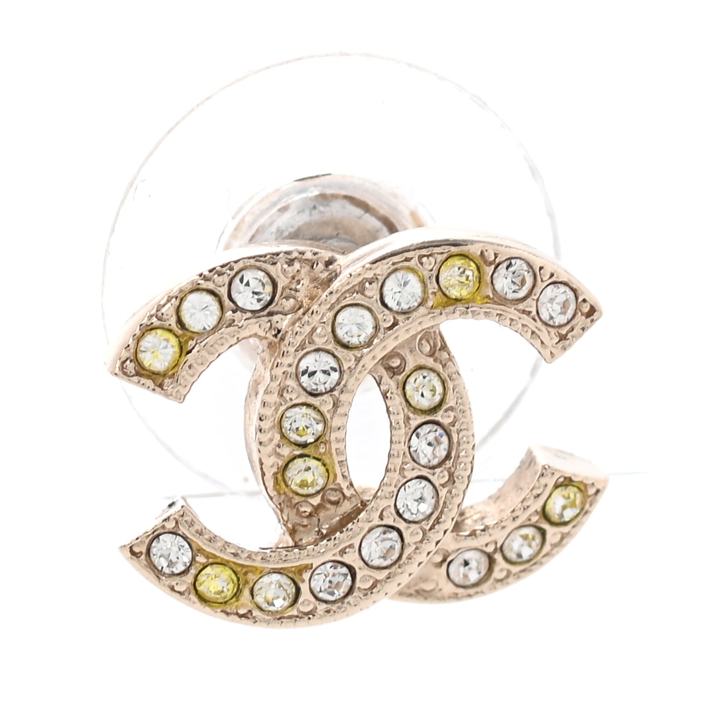 Crystal CC Earrings Gold