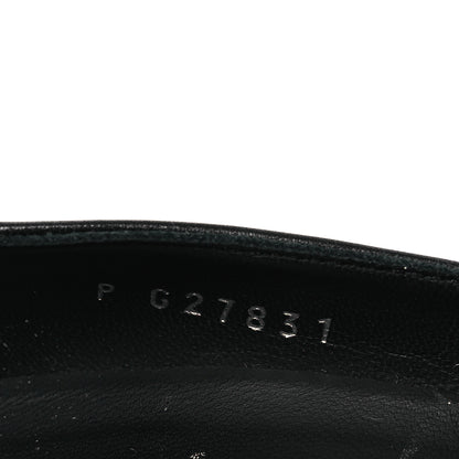 Chanel Calfskin Cap Toe CC Pumps 39 Black Silver 10 of 14