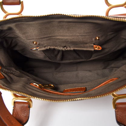 Chloe Calfskin Medium Marcie Satchel Tan 7 of 11