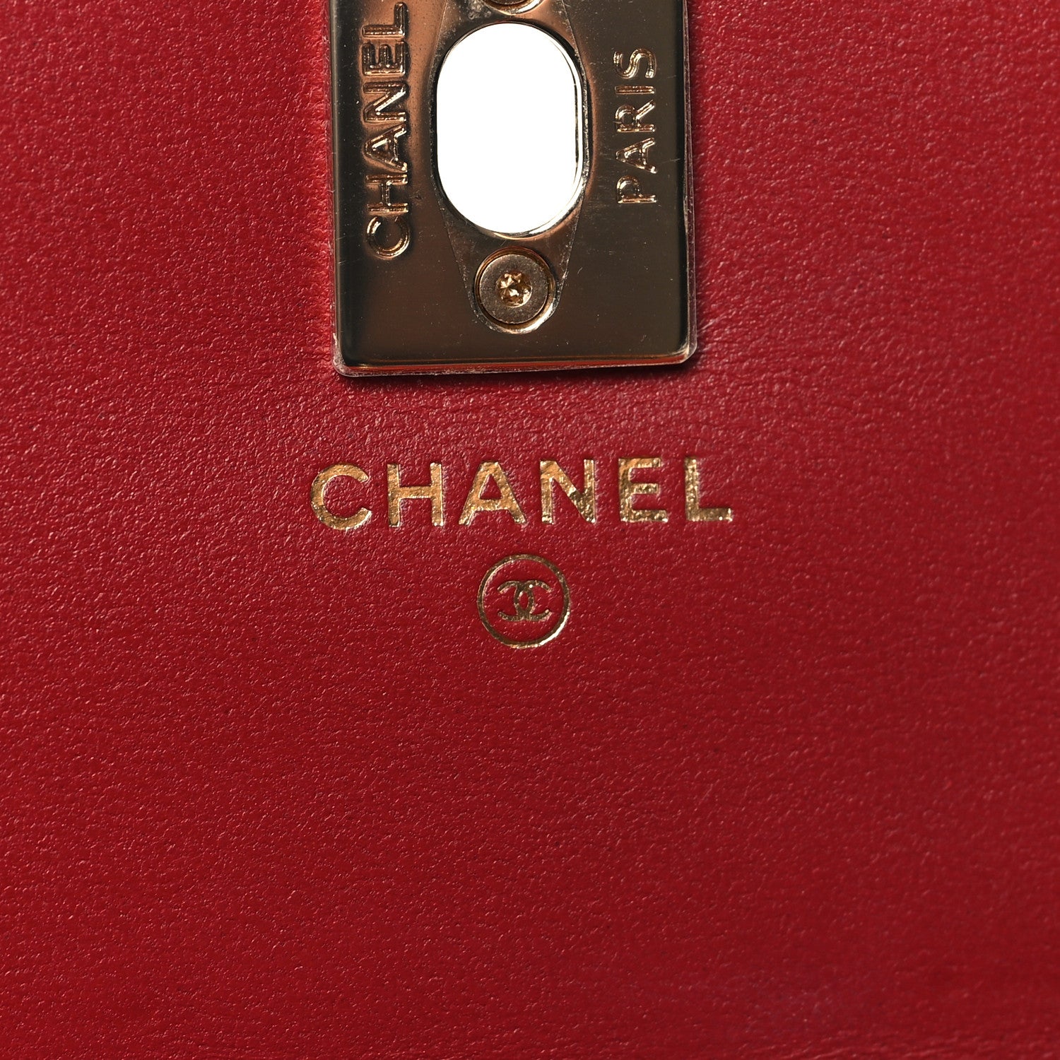 Chanel Lambskin Chevron Quilted Long Trendy CC Wallet On Chain WOC Red 7 of 12