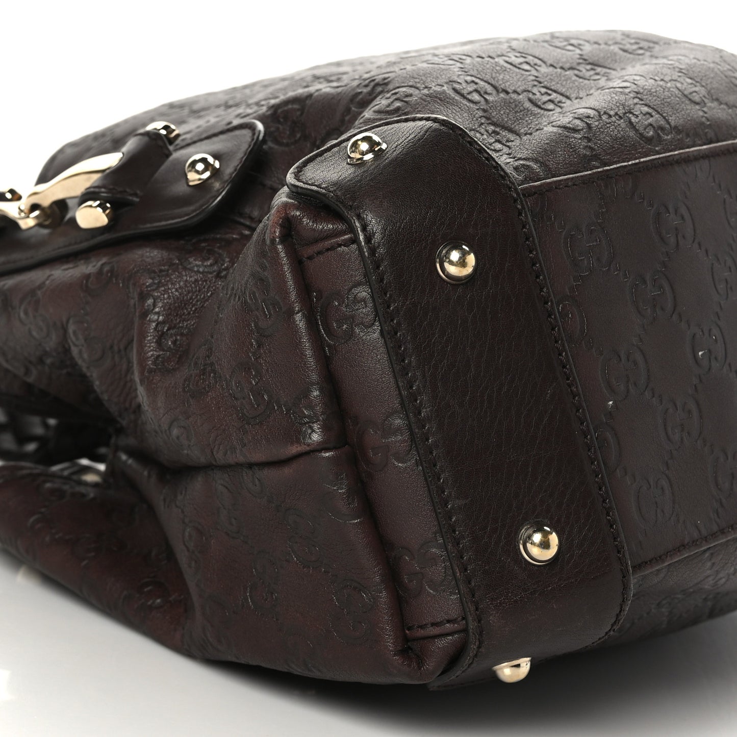 Guccissima Small Pelham Shoulder Bag Chocolate