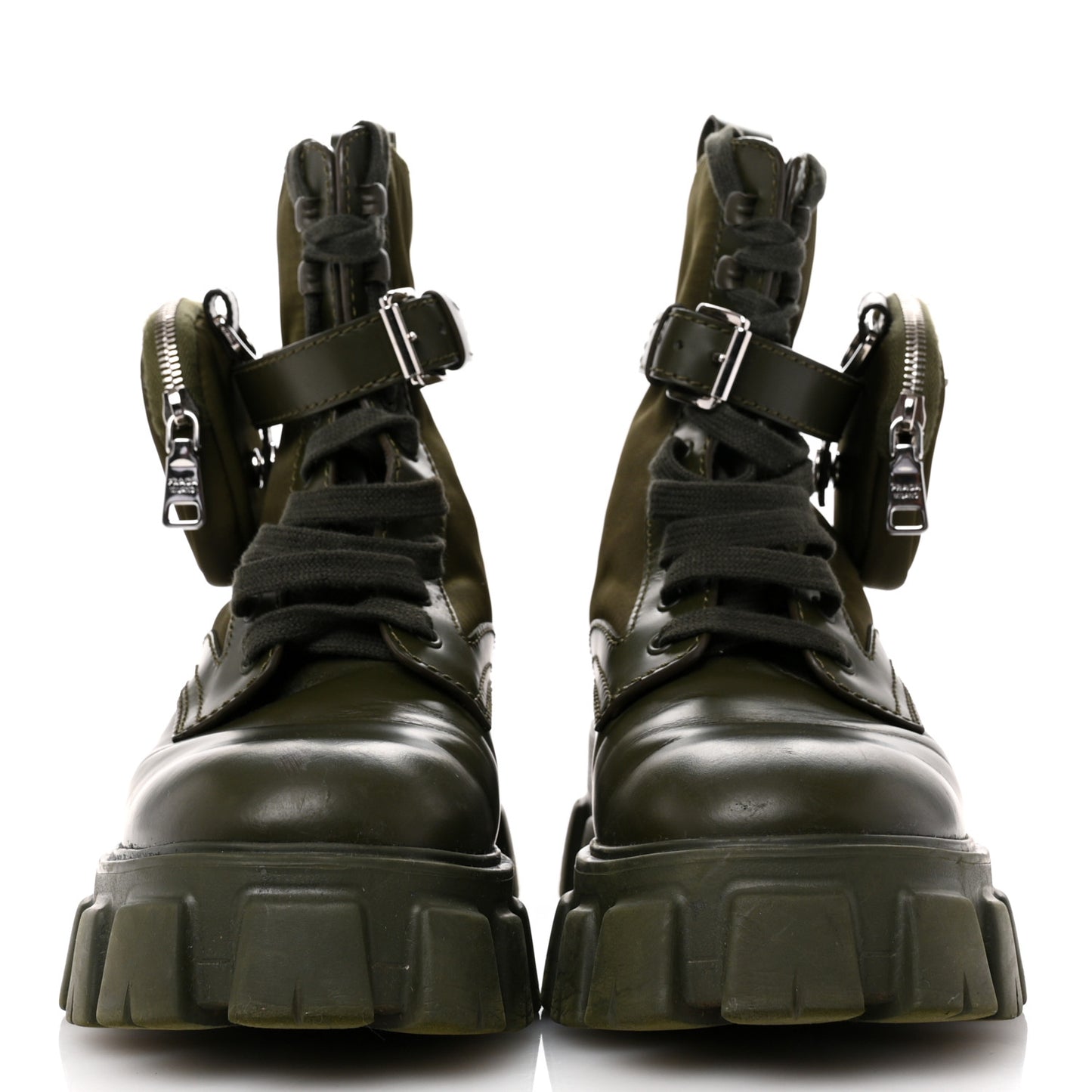 Spazzolato Rois Re-Nylon Metal Triangle Logo Mens Monolith Pouch Pocket 55mm Boots 8 Militare