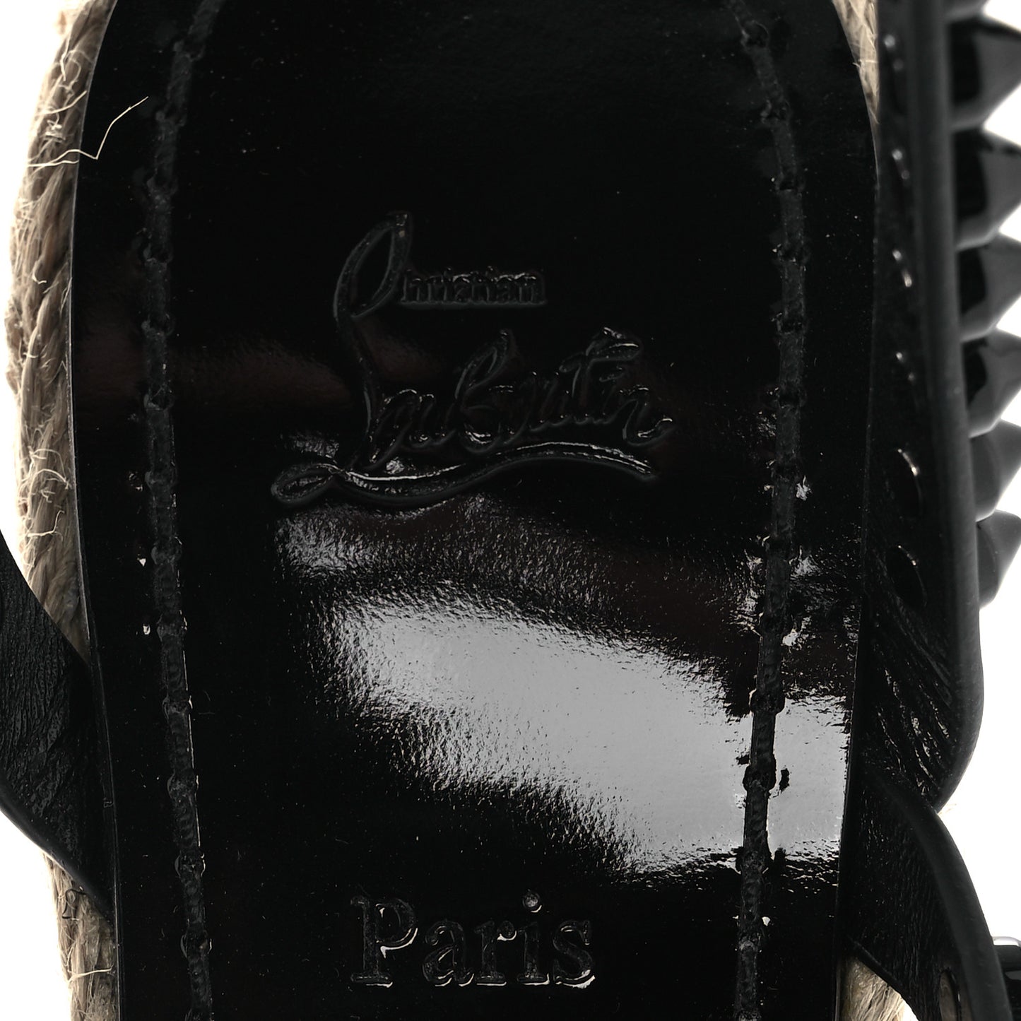 Patent Mafaldina 120 Wedge Sandals 40 Black