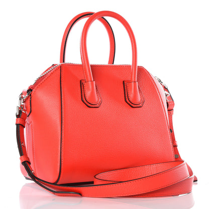Givenchy Sugar Goatskin Mini Antigona Medium Red 2 of 10