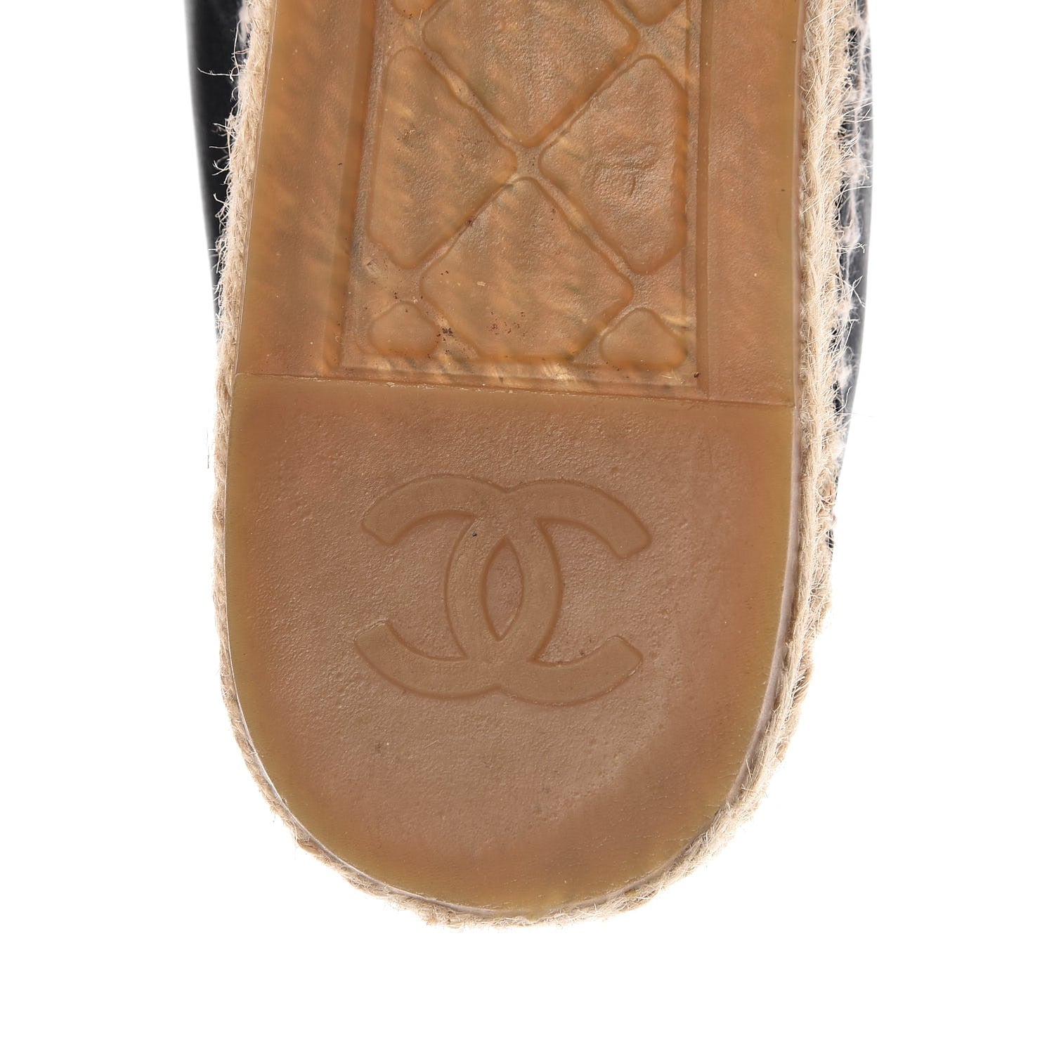 Chanel Lambskin CC Espadrilles 39 Black 10 of 13