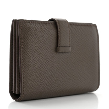 Hermes Epsom Bearn Card Holder Wallet Etain 3 of 12