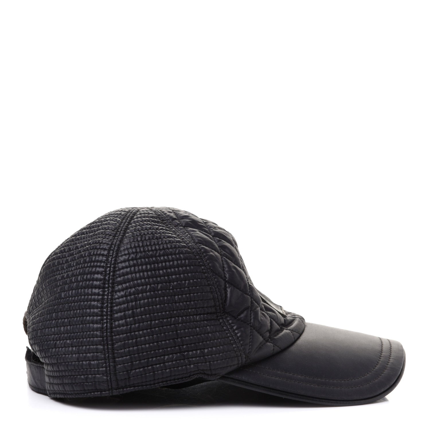 Chanel Nylon Quilted Cap Hat M Black 5 of 11